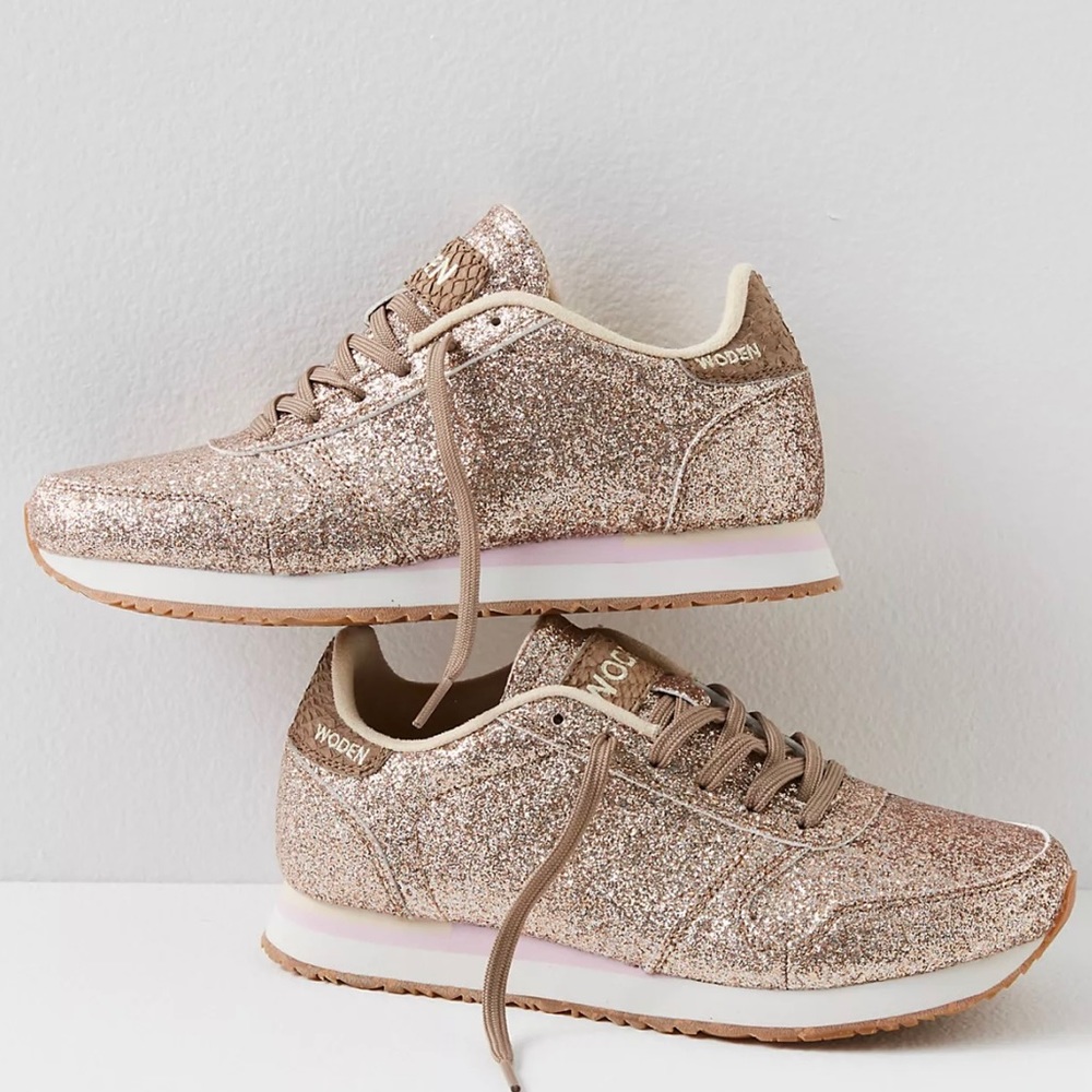 Brand new with box! Free People Woden “Icon” Glitter Sneakers Size 8